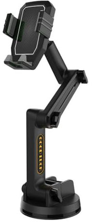 EIMZU Handyhalterung LKW, Handyhalterung Auto Langer Arm LKW, Handyhalterung Auto Handy Halterung für LKW, Verstellbarer Schwanenhals, Super Saugnapf & Stabil, für Smartphones