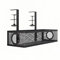Under Desk Cable Management Tray, Sturdy Metal Cable Tray Basket for Office and Home Standing Desk(Black, 1 Pack)