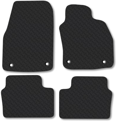 Vauxhall Astra (2004-2010) 5mm Rubber Car Mats | Heavy Duty Rubber Tailored Fit Floor Mats Full Coverage Durable Waterproof Accessories Easy Clean Anti Slip Made in the UK