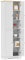 HOMCOM Alacena de Cocina Armario de Cocina Mueble Auxiliar de Cocina con 4 Puertas y Estantes Ajustables para Comedor Salón 60x30x183 cm Blanco