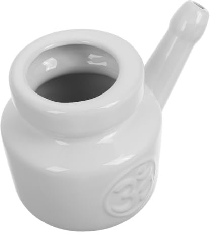 SAFIGLE Keramik Nasenspültopf Für Haushalt Manuelle Nasenspülflasche Nasennebenhöhlen-spülwerkzeug Geeignet Für Erwachsene Und Nasenspülung Mit Druck