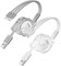 ASIRYVA 2 Pcs 3 in 1 Charging Cable, Multi Phone Charger Cable compatible with iPhone, Android, Samsung Galaxy, Google Pixel, LG, Sony, and More Devices (1M)