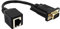 Carlgelrag Adaptateur VGA vers RJ45 Câble RéSeau vers Connecteur de Câble RéSeau VGA Connecteur de Moniteur vers Câble RéSeau Prolongateur VGA