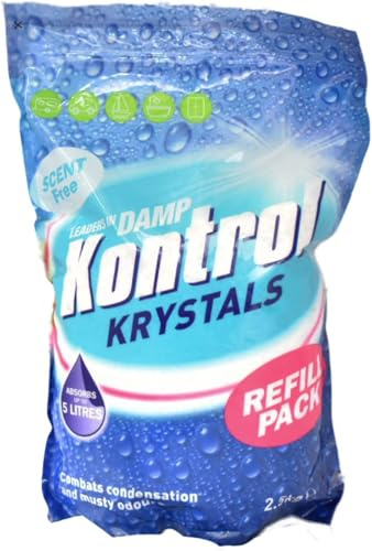 Kontrol Unscented Moisture Crystals Refill Pack 2.5kg Combats Condensation & Musty Odours