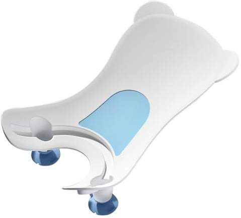 Lavandino da bagno per bambini con ventosa, lavandino portatile dal design ergonomico, strumento di lavaggio sicuro per il supporto dei glutei in PP per la vasca da bagno per uso quotidiano.