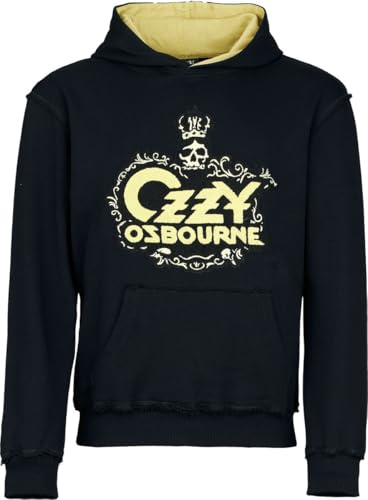 Ozzy Osbourne Logo Männer Kapuzenpullover schwarz/gelb