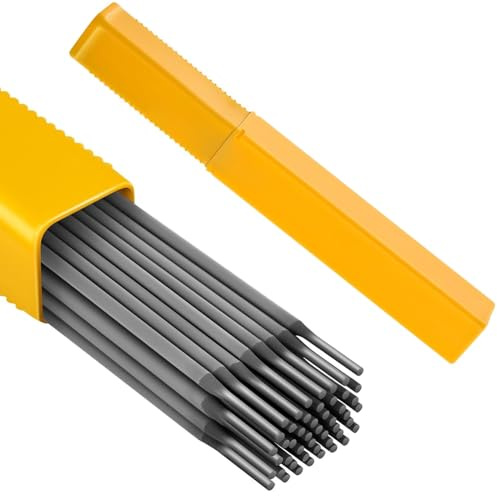 BIZOI 50 Rods Welding Rods 2.5mm Mild Steel Electrodes, General Purpose E6013 6013 Arc Welding Electrodes Rods, Carbon Steel Stick Welding Rods Electrodes for Light Metal Fabrication and Home Repairs
