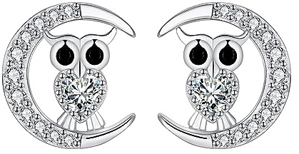 J.MOULIN 925 Silber Ohrstecker Damen – Hypoallergene Zirkonia Ohrringe aus Sterlingsilber, Schmuck für Mutter, Ehefrau und Freundin