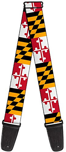 Gitarrengurt Maryland Flags 2 breit