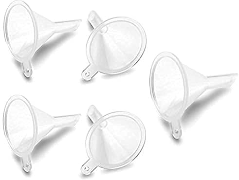 iSnuff Mini Funnel Small Funnel 5-Pack for Lab Bottles, Sand Art, Perfumes, Spices, Essential Oils & Recreational Activities