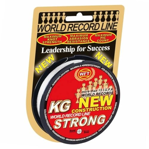 WFT Strong Trans 0,22mm 32kg - 150m geflochtene Angelschnur, Schnur zum Angeln auf Raubfische, Geflechtschnur