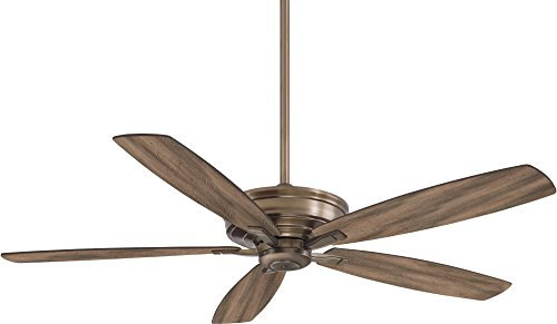 MINKA-AIRE F696-HBZ Kafé-XL 60 5-Blade Ceiling Fan in Heirloom Bronze Finish with Aged Boardwalk Blades