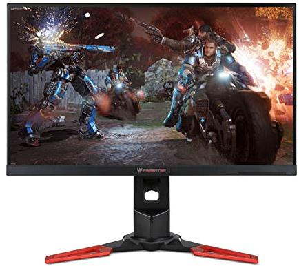 Acer Predator XB271HAbmiprzx Monitor Gaming G-Sync, 27, Display Full HD, 144 Hz, Lum 400 cd/m2, 1 ms, HDMI 1.4, DP 1.2, USB 3.0, Audio Out, Speaker Integrati, ZeroFrame, Cavi DP, USB3.0 Inclusi