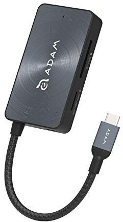 Adam Elements CASA HUB PDC501 - USB-C Multi-Port Adapter Aluminium 1x USB 3.1 Type A, 1x USB 2.0 Type A, SD-Kartenleser, Micro-SD-Kartenleser - Grau