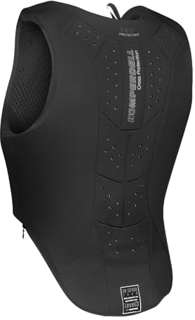 Komperdell Sicherheitsweste Equestrian Frontzip Slim Fit | Farbe: schwarz | Größe: M