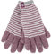 HEAT HOLDERS - Ladies Cute Striped Fairisle Warm Knitted Fleece Lined Winter Thermal Gloves (M/L, Rose (Oslo))