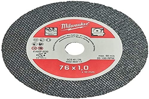 MILWAUKEE Feintrennscheibe für Stahl - 76 mm - 5 Stück - SCS 41-76 - 4932464717