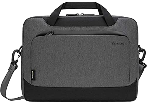 Targus TBS92602GL Laptop-Hülle, passend für Laptops bis zu 14 Zoll, Cypress 14-Zoll Slimcase mit verstellbarem Schultergurt, EcoSmart - Grau