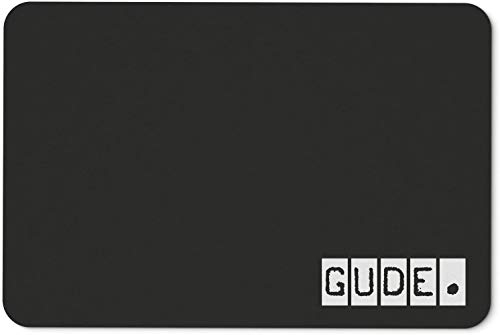 Tassenbrennerei Gude Fußmatte mit Spruch zur Begrüßung - Herzlich Willkommen - Türmatte waschbar für innen - Deutsche Qualität