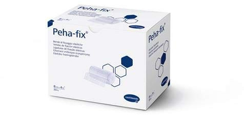 HARTMANN 3030780 Peha-fix - Venda de fijación (muy elástica, 4 m de largo, en caja, 4 m x 10 cm, 20 unidades)