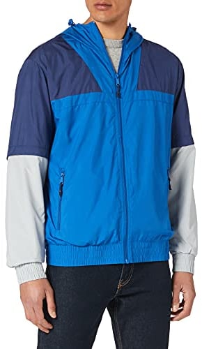Urban Classics Zip Away Track Jacket, sportyblue/lightasphalt, S
