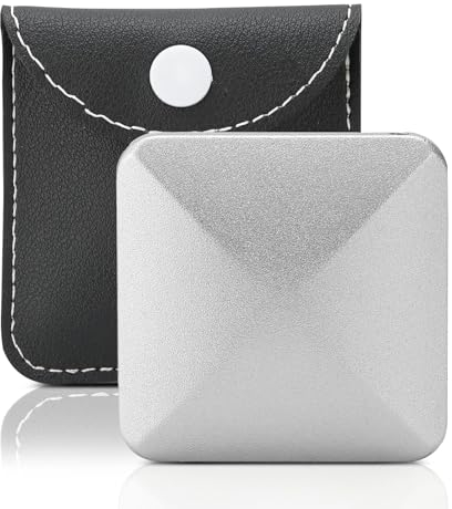Schreibtisch-Flip-Spinning-Spielzeug, Pocket-Fingerspitzen-Dekompressionsspielzeug, Büro-Stressabbau-Rotationsspielzeug, seltsam befriedigendes Schreibtischspielzeug mit Tasche für Autobüro (Viereck)
