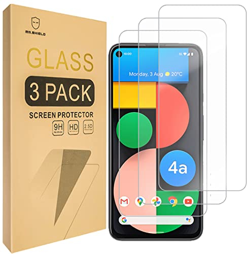 Mr.Shield Schutzfolie Kompatibel mit Google Pixel 4a (5G) (6,2 Zoll) [3 Stück] Schutzglas Schutzglasfolie 9H Härte, HD Klare Displayschutzfolie