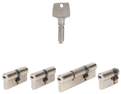 Bricard Pack de 4 cylindres Astral s'entrouvrant: (2x 30+30), (1x 30+60) & (1x30+10) avec 6 clés.