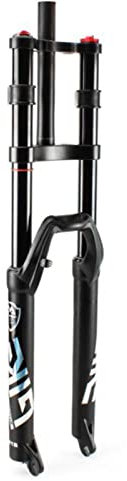 ZECHAO Forcella Ammortizzata for Bicicletta MTB A Doppia Spalla 27,5/29 Pollici,Forcella Anteriore con Sospensione Pneumatica in Lega Alluminio Viaggio 150mm Forcella Anteriore (Color : Black, Size