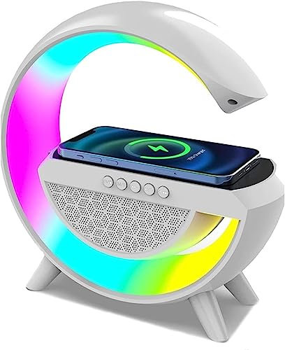 Anna Flowers Lampada LED RGB Bluetooth Speaker Ricaricabile Radio FM SD Con Ricarica Wireless Per Cellulare
