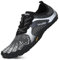 SAGUARO Barfuss Schuhe Damen Barfußschuhe Herren Zehenschuhe rutschfest Atmungsaktive Barefoot Shoes Indoor & Outdoor Barfussschuhe mit Breiter Zehenbox & Zero Drop Solhe, Neu Schwarz und Weiß, 44 EU