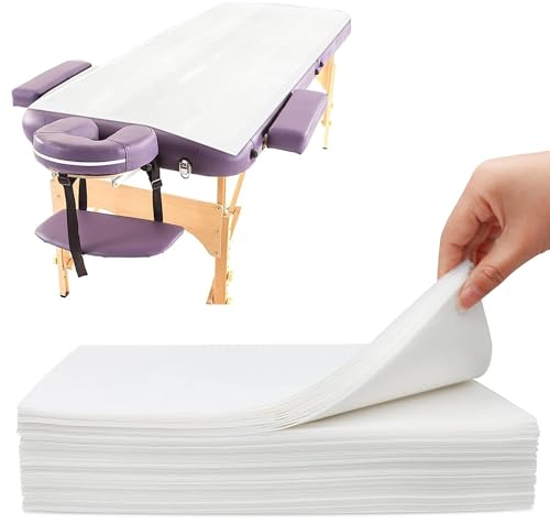 20 Stück Einweg Massageliegen Auflage Einweg Massage Bettlaken Weiche und hautfreundliche Einmal Bettlaken Vliesstoff Massageliegen Auflagen für Schönheitssalon Spa Tattoo Salon Hotels, 80 x 180cm