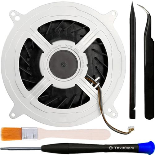 ZHUROUPU for PS5 Internal Cooling Fan 20DB 12V 23 Blades 2.4A Replacement KSB1212HGG4E Low Noise Cooler Fan for Sony Playstation 5 12047GA-12M-WB-01 General G12L12MS1AH-56J14 Replacement Fan