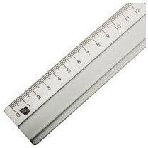Papiertiger Scheidelineal aus Aluminium (Alu, 70 cm)