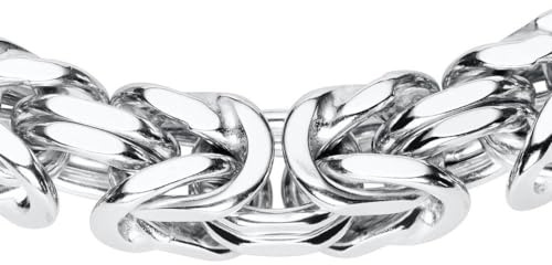 JEWLIX Sterlingsilber Königskette für Herren, 7 mm