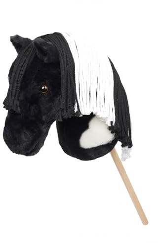 Cavallino giocattolo Hobby Horse Lemieux con testa peluche e bastone modello razzle taglia unica