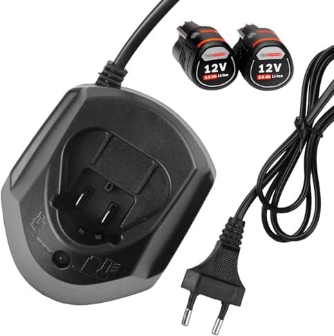 Ladegerät für Bosch 10.8V-12V AL1115CV Akkus Schnellladegerät, Aukru Li-ion 12 Volt Ladegerät für BAT411, BAT412, BAT413, BAT414