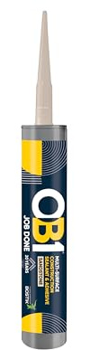 OB1 Sandstone Multi-Surface Sealant & Adhesive, 290ml 2in1 formula | Hybrid Technology, Excellent Chemical Resistance, Water & Weather Resistant