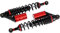 Set: Tuning-Federbeine 360mm, mit externen Ausgleichsbehälter, Schwarz/Rot - für Simson S50, S51, S70