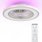 Ateroll Ventilatore da Soffitto con Luce e Telecomando, Motore DC 25W LED 45W (3000K-4500K-6500K), 6 Velocità del Vento Regolabili con Telecomando, Timer(2H/4H), Memoria Luce