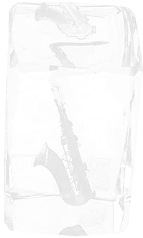 PRETYZOOM Saxophon Figur Briefbeschwerer Kristall Ornament Dekorative Saxophon Gravierte Kristall Einzigartiges