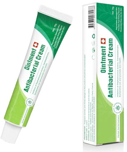Antibiotic Cream for Skin Infection, Anti Itch Cream Soothing Ointment for Sensitive Skin, Relieves Itchy Skin, Disinfection, Antibacterial(15g)