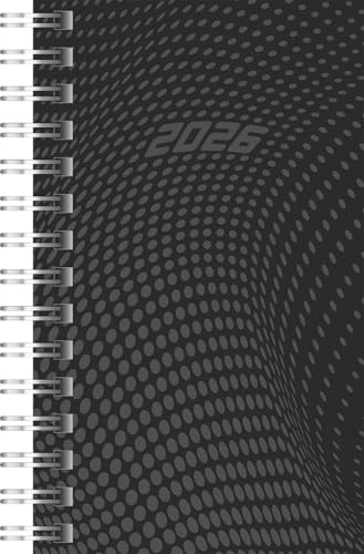 rido/idé Taschenkalender Mod. Timing 3 2026 | A7, Kunststoff, schwarz