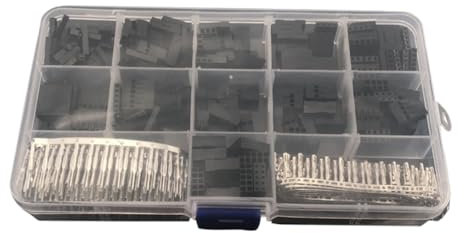 DOITOOL 620pcs 2.54mm Breadboard Terminal Connectors Jumper Wire Pin Headers Pitch Connectors Kit