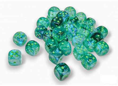 Chessex - Borealis 12mm D6 Dice Block - Kelp