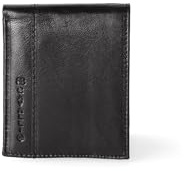 B. Cavalli BC410-992-PARENT Herrengeldbörse aus echtem Leder Made in Italy 10,5 x 9 x 2 cm, Schwarz