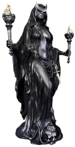 Hekate Niktipolos Skulptur Die Hexe der Nacht Griechische Göttin Harz Statue (b)