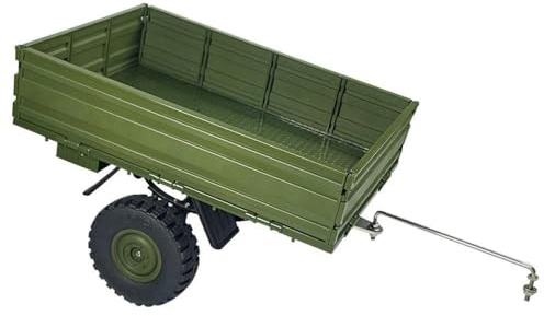 BritBolt LD-P06 LD P06 RC-Autoanhänger Cargo-Träger 1 12 Skala Ersatzteile Zubehör kompatibel mit Unimog-Stil-RC-Fahrzeugen(Green)