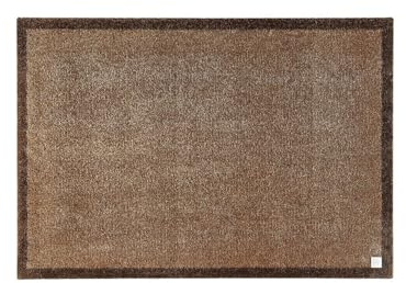 Barbara Becker Fußmatte Touch, Schmutzfangmatte, für Eingangsbereich Wohnungstür, Fußabstreifer, Türmatte, Braun, 50 x 70 cm