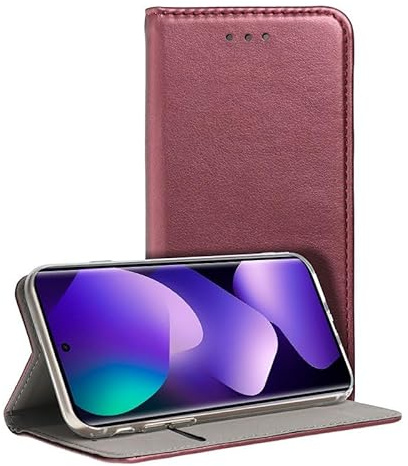 Cool Flip-Cover für Xiaomi Redmi Note 15 5G / Poco M8 5G, glatt, Burgunderrot